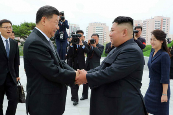 시진핑 중국 국가주석(좌) 김정은 북한 국무위원장(우), 사진=뉴시스