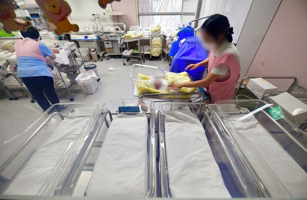 사진은 경기 수원시 한 병원 신생아실의 모습. 사진=뉴시스
