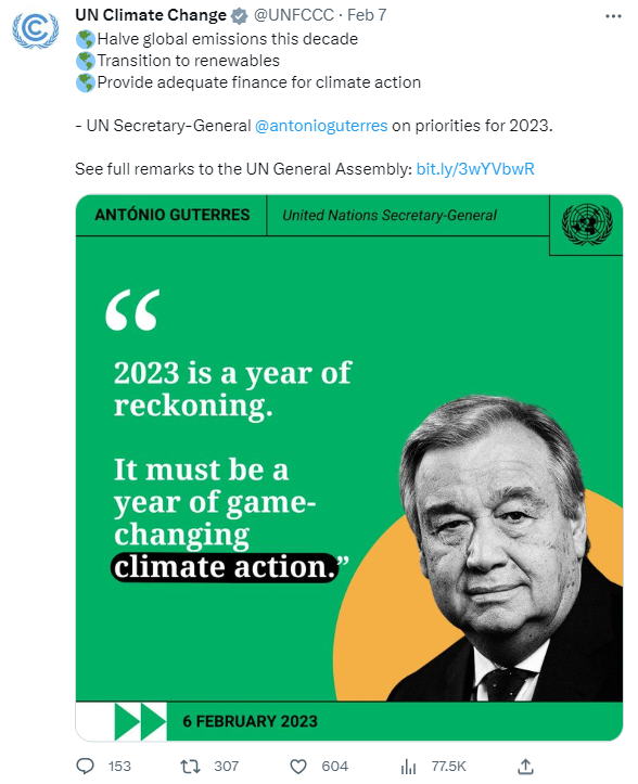 출처=유엔기후변화협약(UNFCCC) 공식 트위터 갈무리 