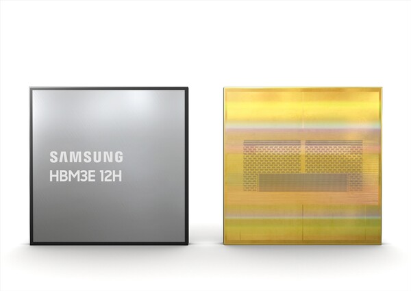 삼성전자의 36GB HBM3E 12H. 사진=삼성전자
