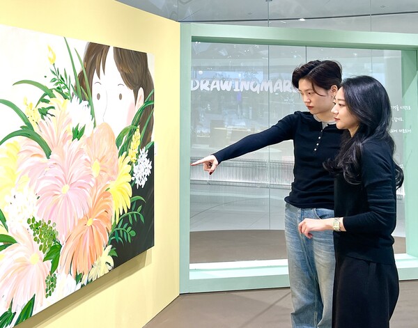 더현대 서울의 '드로잉 가든' 전시. 사진=현대백화점