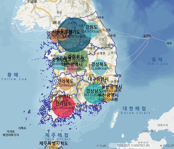 [사진-국가열지도, 출처-한국지역난방공사]