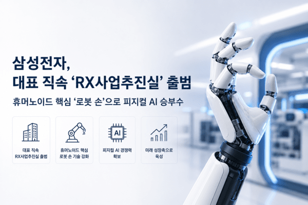 삼성전자, 대표 직속 'RX사업추진실' 출범...세계 최고 '로봇 손' 탄생하... - 뉴스 썸네일 이미지