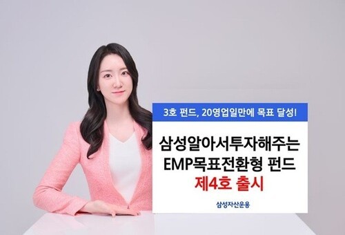 삼성자산운용, 목표전환형 펀드 4호 출시